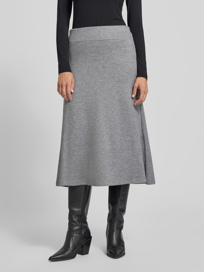 More & More Strickrock aus Viskose-Mix mit elastischem Bund Mittelgrau 4
