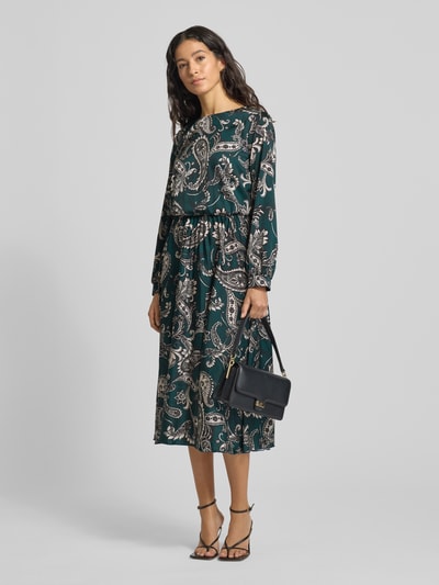 Rinascimento Cocktailjurk met ronde hals Groen - 1