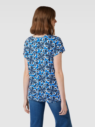 Christian Berg Woman T-shirt met grafisch all-over motief Blauw - 5