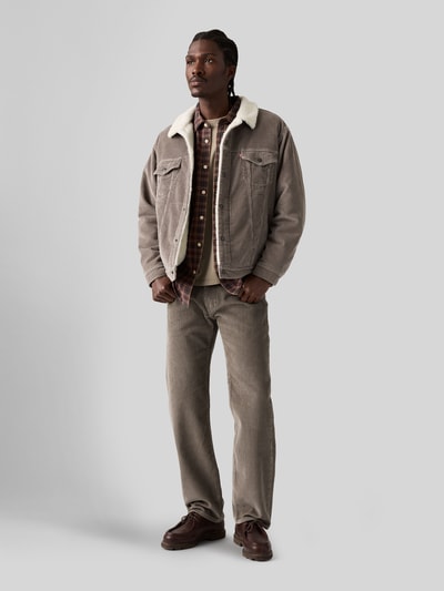 Levi's® Relaxed Fit Jeansjacke aus reiner Baumwolle Taupe 1
