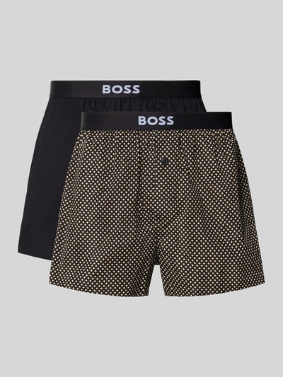 BOSS Pants Modell '2P Boxer Shorts EW' im 2er-Pack Black 1