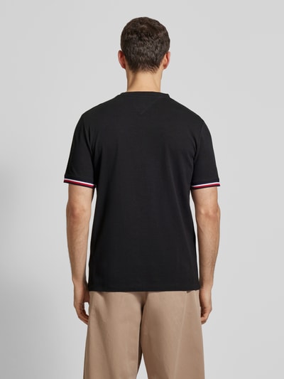 Tommy Hilfiger T-Shirt mit Label-Stitching Black 5