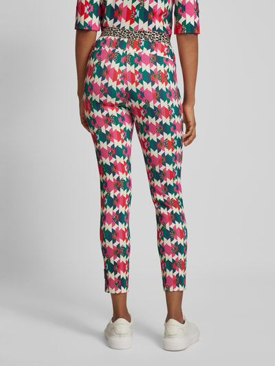 Marc Cain Legging met all-over motief Felroze - 5