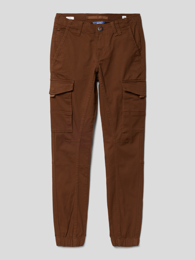 Jack & Jones Cargobroek met elastische boorden Chocoladebruin - 1