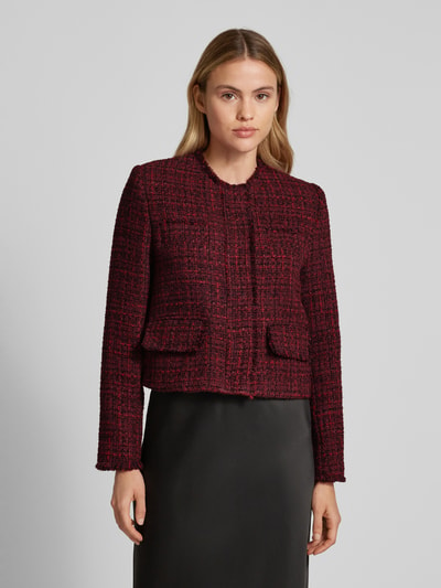 Mango Regular Fit Blazer mit Woll-Anteil  Modell 'PORTO' Bordeaux 4