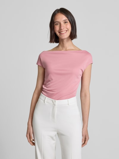 Lauren Ralph Lauren T-Shirt mit U-Boot-Ausschnitt Altrosa 4