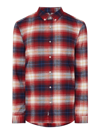 MCNEAL Slim Fit Flanellhemd aus Baumwolle Modell 'Henning' Weiss 2