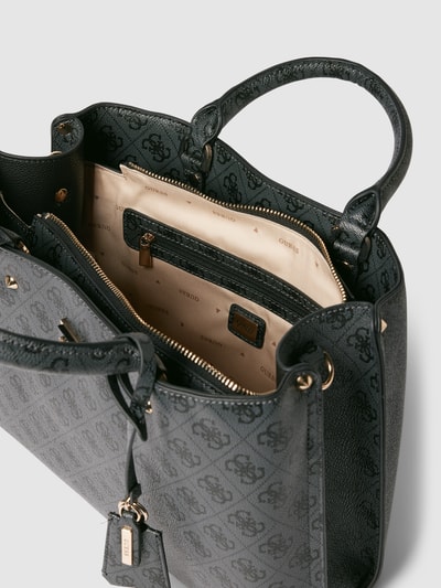 Guess Handtasche mit Tragehenkel Modell 'MERIDIAN' Graphit 4