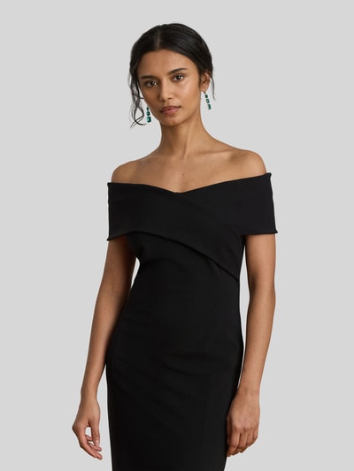 Lauren Ralph Lauren Sukienka wieczorowa z dekoltem carmen Czarny 1