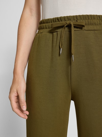 Soyaconcept Sweatpants met elastische band en tunnelkoord, model 'Banu' Olijfgroen - 3