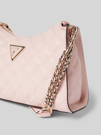 Guess Umhängetasche mit Steppnähten Modell 'GIULLY' Pink 3