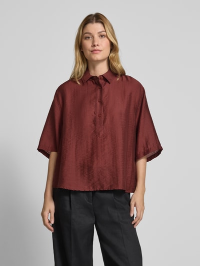 Jake*s Collection Blouseshirt met 3/4-mouwen Bordeaux - 4
