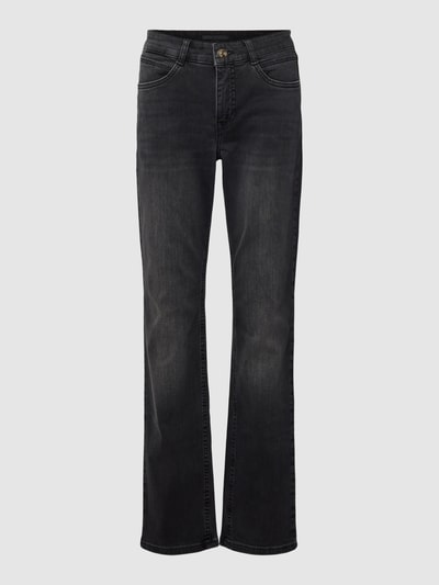 MAC Straight Leg Jeans im 5-Pocket-Design Modell 'ANGELA' Anthrazit 2