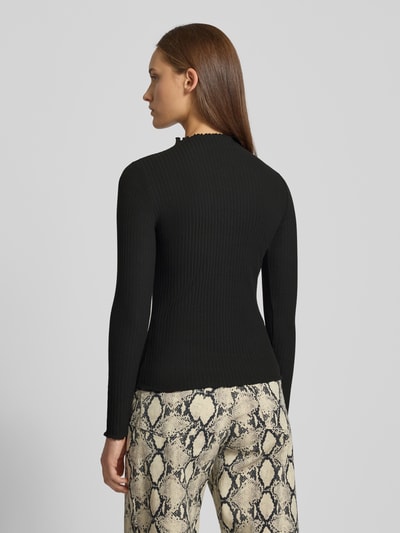 Only Slim Fit Langarmshirt mit Viskose-Anteil Modell 'LEMMA' Black 5