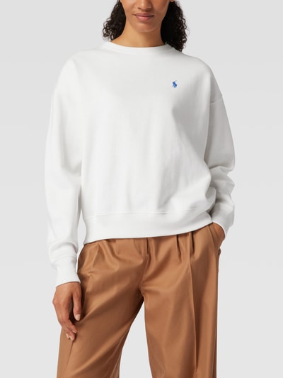 Polo Ralph Lauren Sweatshirt mit Label- und Motiv-Stitching Offwhite 4