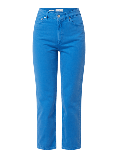 Mango Cropped Mom Fit Jeans aus Baumwolle  Ocean 2