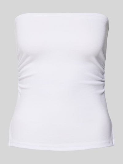 Review Bandeau-Top mit Raffungen Weiss 2