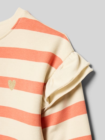 Blue Seven Sweatshirt met ribboorden Zalm - 2