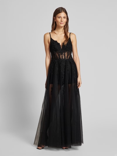 Hey Kyla Abendkleid mit Paillettenbesatz Black 4