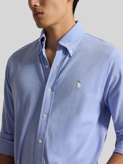 Polo Ralph Lauren Regular Fit Freizeithemd aus reiner Baumwolle Hellblau 3