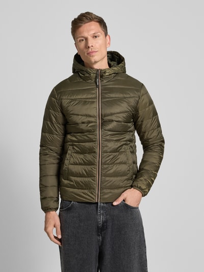 Jack & Jones Gewatteerd jack met ritssluiting Olijfgroen - 4