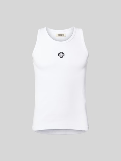 ISNURH Tanktop in Ripp-Optik Weiss 2