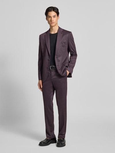 Zuitable Slim Fit Sakko mit Brusttasche Modell 'Nick' Aubergine 1