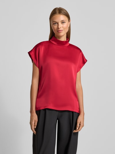 HUGO Relaxed fit blouseshirt met ronde hals, model 'CANELI' Rood - 4