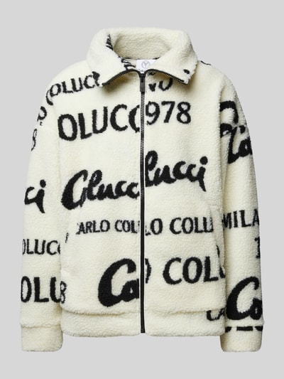 CARLO COLUCCI Sweatjacke mit durchgehendem Reißverschluss Offwhite 2