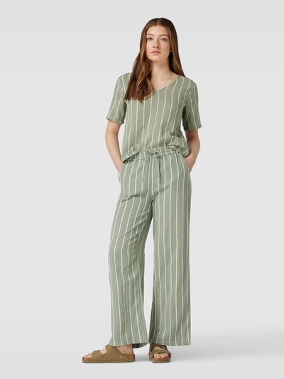 ONLY Blusenshirt mit Streifenmuster Modell 'NORA' Schilf 1