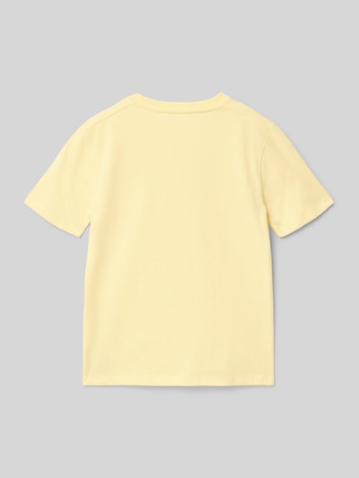 Calvin Klein Jeans t-shirt o kroju regular fit z czystej bawełny Jasnożółty 3