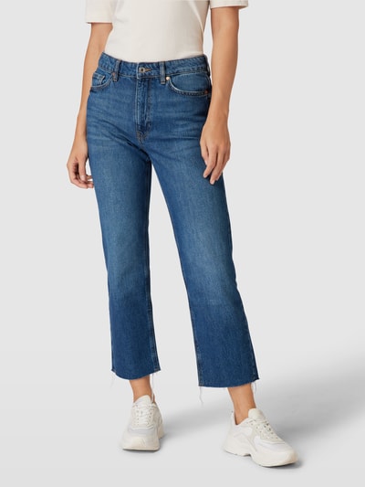 Mango Jeans in verkürzter Passform Modell 'BLANCA' Blau Melange 4