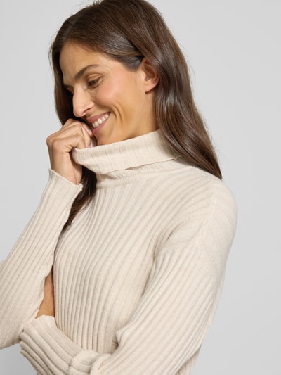 Soyaconcept Rollkragenpullover mit Rollkragen Modell 'KANITA' Ecru Melange 3