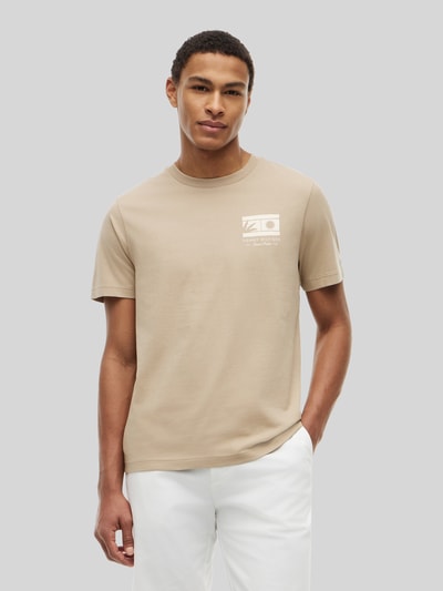 Tommy Hilfiger Regular Fit T-Shirt aus reiner Baumwolle Beige 4