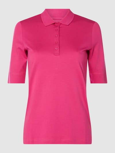 Christian Berg Woman Poloshirt met knoopsluiting Felroze - 1