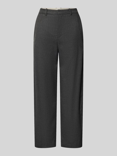 Produktfoto, dunkelgraue Barrel Fit Hose mit Gesäßtaschen Modell 'ADVISE' von DRYKORN aus Material-Mix mit Viskose-Anteil, neutrale Textur