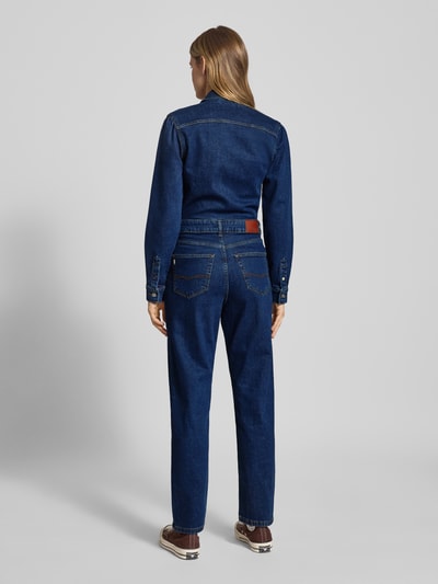 Pepe Jeans Taillierter Jumpsuit aus Baumwoll-Mix Model 'VALA' Blau 5