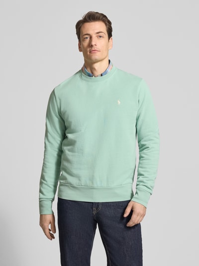 Polo Ralph Lauren Relaxed Fit Sweatshirt aus reiner Baumwolle Tuerkis 4