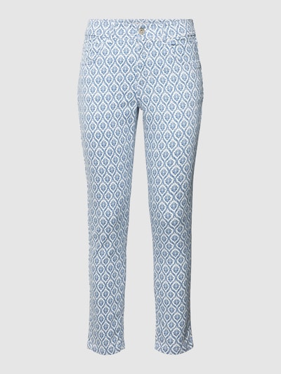 Angels Skinny Fit Jeans mit Allover-Muster Modell 'ORNELLA' Blau 2