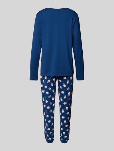 Mey Pyjama met ronde hals Donkerblauw - 3