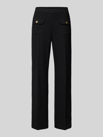 Cambio Flared stoffen broek in verkorte pasvorm Zwart - 2