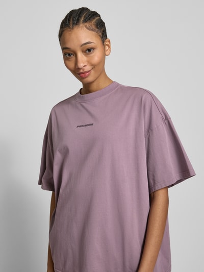 Pegador Oversized T-shirt met labelprint Oudroze - 3