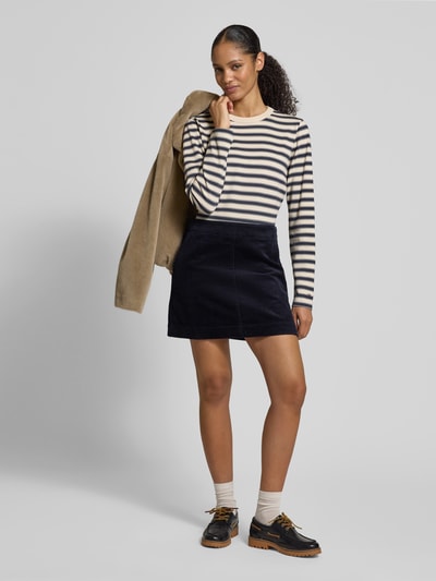 JAKE*S STUDIO WOMAN Shirt met lange mouwen en geribde ronde hals Marineblauw - 1