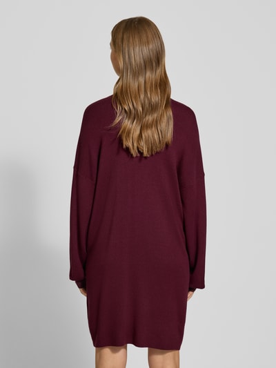 Vero Moda Loose fit gebreide jurk van viscosemix, model 'NANCY' Bordeaux - 5