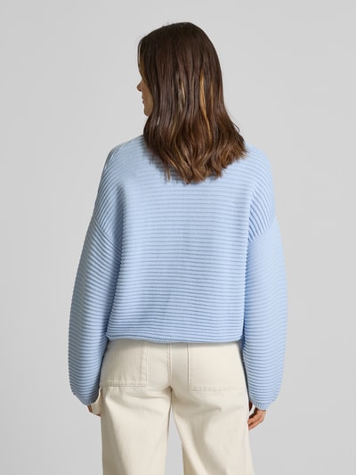 JAKE*S STUDIO WOMAN Strickpullover mit gerippten Abschlüssen Hellblau 5