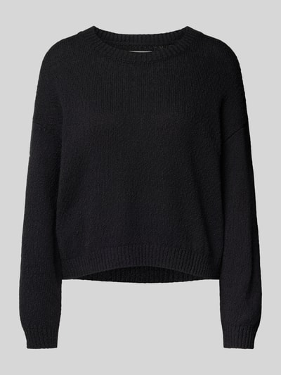 Marc O'Polo Denim Gebreide pullover met ribboorden Zwart - 1