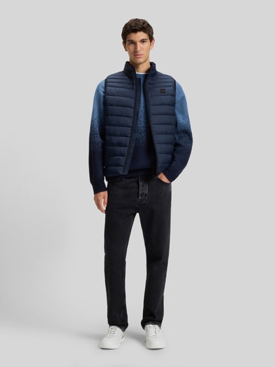 BOSS Orange Slim fit bodywarmer met labelpatch, model 'ODENO2' Zwart - 1