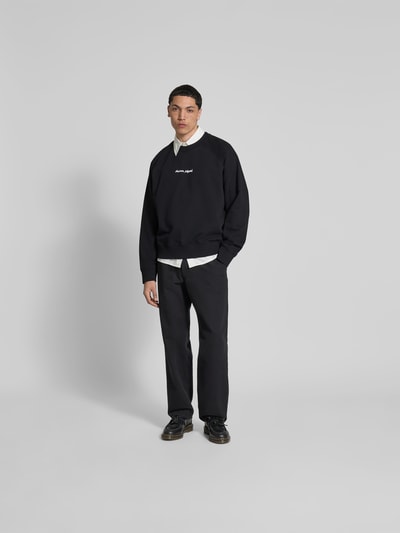 MAISON KITSUNÉ Sweatshirt aus reiner Baumwolle Black 1