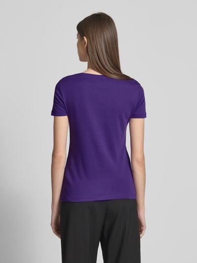 Christian Berg Woman T-shirt z prążkowanym okrągłym dekoltem Fioletowy 5
