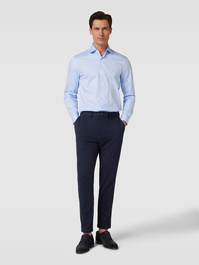 CK Calvin Klein Regular Fit Business-Hemd mit Label-Stitching Modell 'TONALDOBBY' Bleu 1